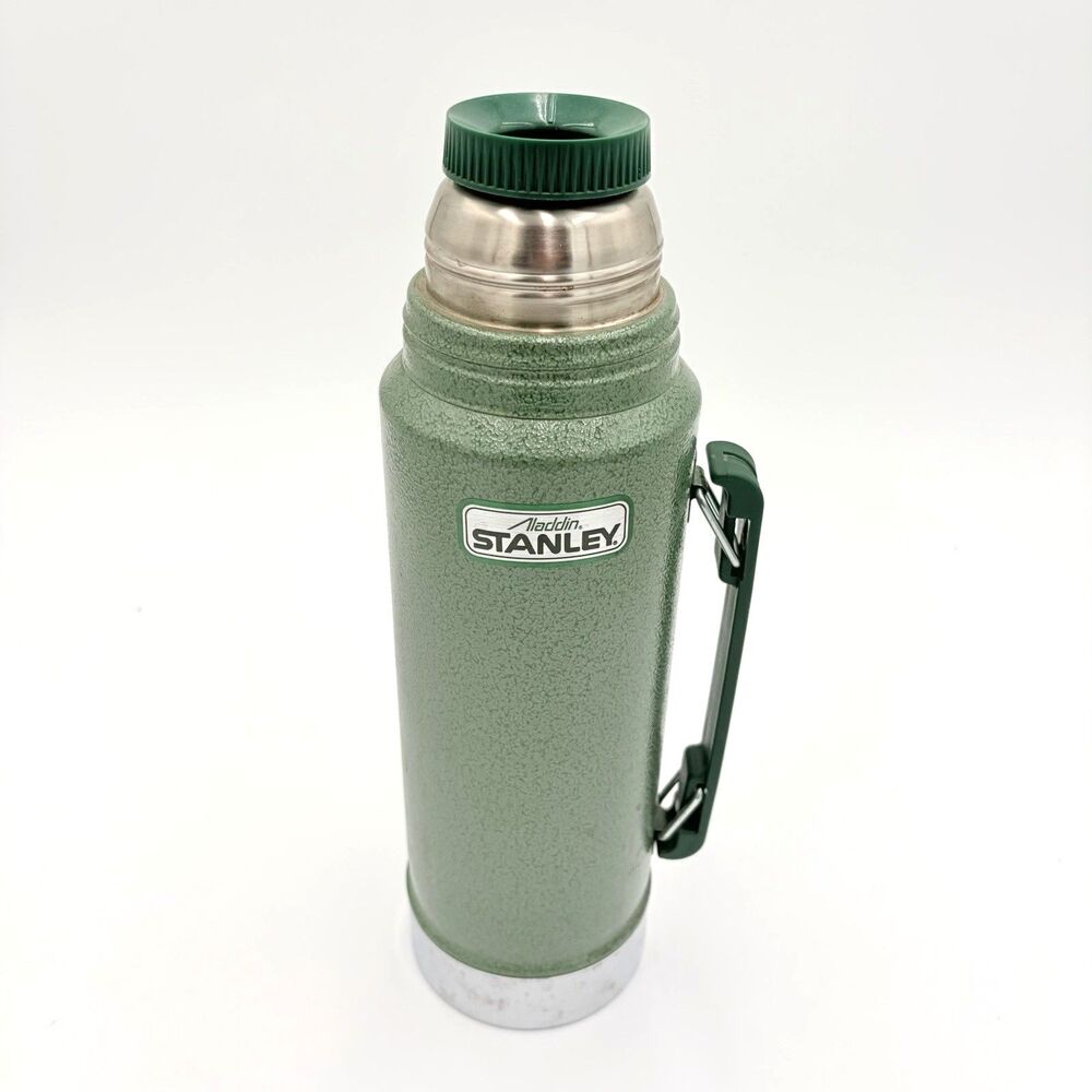 Aladdin Stanley 1 Quart Green Thermos A-944DH 1989 Made In USA No Lid Vintage